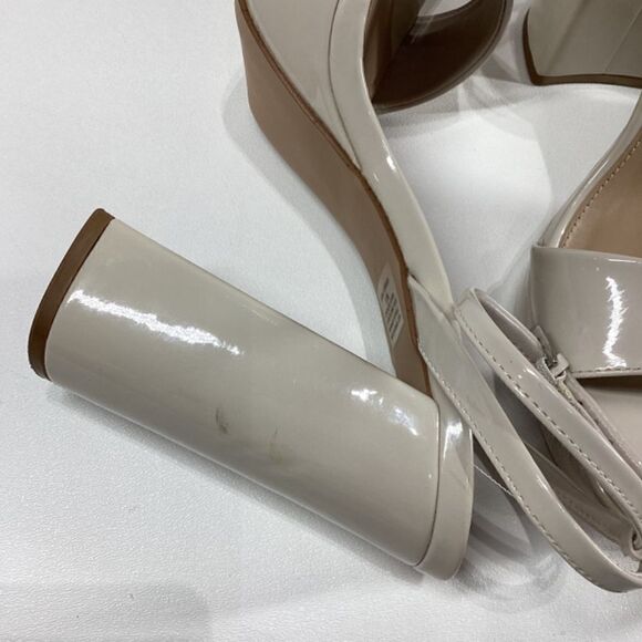 Steve‎ Madden lessa Patent leather open toe ankle strap Block heel sandal - Picture 16 of 16